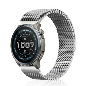 [KiimLaa] 22mm �o���h Amazfit Active Max/T-Rex 3 Pro 48mm/Balance 2/Bip 6/5, Amazfit GTR 47mm/GTR 3 Pro �Ή� �X�e�����X �����x���g �}�O�l�b�g �����o���h �ʋC ���b�V�� �ϋv�� Garmin Venu 4 45mm/ Forerunner 570 47mm �p 22