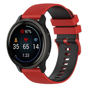 ShweLan 20mm �o���h For Garmin Forerunner 70 / 170 / 170 Music / 645 / 570 42mm / 245 / 165 / Garmin Venu Sq 2 / Sq / Venu 2 Plus / Venu / Vivoactive 5 / 3 / Vivomove 3 / Approach S50 ���o���h �x���g �ւ��x���g �V���R���� �ʋC�� �i