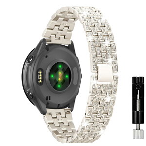 [KeeFos] 20mm �o���h Garmin(�K�[�~��) Forerunner 70 43mm/170/170 Music/70 /Forerunner 570 42mm/165/245/645/Approach S50/S44/S42/Vivoactive 6/5 �Ή� �����o���h �X�e�����X�| ���� �ւ��x���g �L���L�� ���C���X�g�[���t��