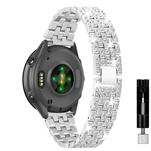 [KeeFos] 20mm �o���h Garmin(�K�[�~��) Forerunner 70 43mm/170/170 Music/70 /Forerunner 570 42mm/165/245/645/Approach S50/S44/S42/Vivoactive 6/5 �Ή� �����o���h �X�e�����X�| ���� �ւ��x���g �L���L�� ���C���X�g�[���t��