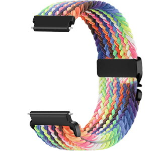[Issinlky] 20mm �i�C�����҂݃o���h Samsung Galaxy Watch 7/6/5/4/FE 40mm 44mm/Garmin Venu Sq/Sq 2/Venu 2 Plus/Vivoactive 3/5/6/Amazfit GTS�Ή� �L�k���X�g���b�v ���f�B�[�X �����Y