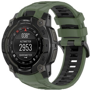 �Ή� Garmin Instinct 3 �V���R�[���o���h 2�F �^���^�C�v �y�� �\�t�g�x���g �ʋC�� �h���h�� �A�E�g�h�A �ϏՌ� �X�|�[�c���[�v �j�����p �_�� �K�[�~���C���X�e�B���N�g 3 50mm �݊��� �ΐF�{�u