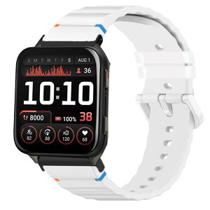 [Lamshaw] �Ή� Garmin Venu X1 �p �V���R�������X�g���b�v �_�炩�����K �y�� �h�� �����X�|�[�c�ɍœK �ȒP���t�� �X�}�[�g�E�H�b�`�o���h �Ή� Garmin Venu X1 (�z���C�g, 24mm)