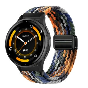 [Kvsdynd] 22mm Garmin Venu 4 45mm/Venu 3 45mm/2/Forerunner 570 47mm �����o���h �i�C�����f�� ���C�o�b�N�� �}�O�l�b�g���o�b�N�� �҂ݍ��� �ʋC�� �T�C�Y�����\ �K�[�~�� Forerunner 265/255/Vivoactive 4/Active�p -