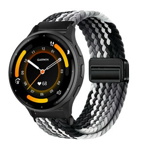 [Kvsdynd] 22mm Garmin Venu 4 45mm/Venu 3 45mm/2/Forerunner 570 47mm �����o���h �i�C�����f�� ���C�o�b�N�� �}�O�l�b�g���o�b�N�� �҂ݍ��� �ʋC�� �T�C�Y�����\ �K�[�~�� Forerunner 265/255/Vivoactive 4/Active�p -
