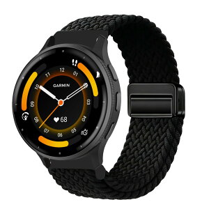 [Kvsdynd] 22mm Garmin Venu 4 45mm/Venu 3 45mm/2/Forerunner 570 47mm �����o���h �i�C�����f�� ���C�o�b�N�� �}�O�l�b�g���o�b�N�� �҂ݍ��� �ʋC�� �T�C�Y�����\ �K�[�~�� Forerunner 265/255/Vivoactive 4/Active�p -