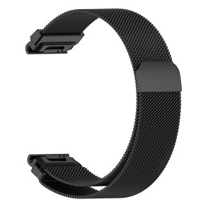 for Garmin�K�[�~�� Fenix 7X Pro/8 51mm �o���h �x���g �����o���h �}�O�l�b�g���ߎ� �X�e�����X Instinct 2X/3 50mm/Epix Pro 51mm/Fenix 7X/6X/Enduro3/2�Ȃ� ���b�V���҂� �ւ��x���g �݊��i �A�N�Z�T���[ (�u���b