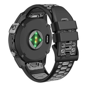 [RosMank] 22mm QuickFit �o���h Garmin Fenix 8 Fenix E 47mm/7 Pro/7/6 Pro/6 �Ή��A�\�t�g 2�F �V���R�� �����p�X�g���b�v �K�[�~�� Epix/Approach S70 47mm/MARQ/Instinct 2/Forerunner 965/Descent G1 (���D�F)