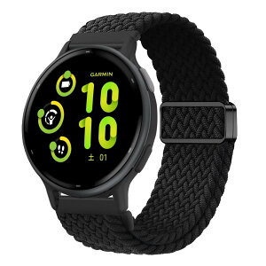 [Etsbaocy] 20mm �o���h For GARMIN(�K�[�~��) vivoactive 6/Garmin Vivoactive 5/Venu Sq 2/Forerunner 165 Music �Ή� �����o���h �����x���g �ґg�X�g���b�v ���C�o�b�N���t�� �����p�X�g���b�v �K�[�~�� Venu 2 Plus/Fore