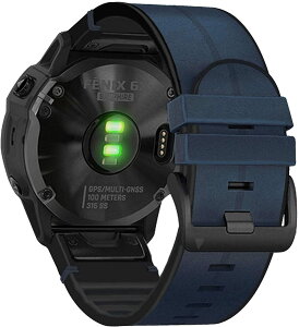 [YOCAHU] QuickFit 22mm �����{�v�V���R���n�C�u���b�h�f�U�C���̒ʋC���X�g���b�v �o���h �x���gfor GARMIN(�K�[�~��) Fenix 7/ EPIX 2/ Fenix 6 / Fenix 5 / Instinct 2 / Forerunner 955 / Approach S62 �p (blue)
