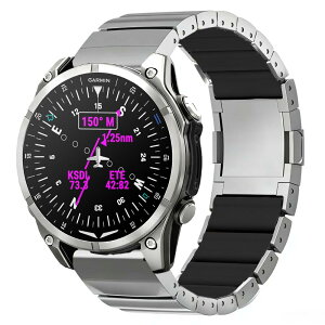 �K�[�~���`�^���x���g Garmin �x���g �^���ƃ��o�[�̃n�C�u���b�h�\�� 22mm/26mm QuickFit Garmin �o���h �y�� 155-230mm�̎��Ή� �����H��t��