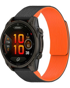 20mm �o���h Garmin Fenix/Instinct/Descent Mk3 �Ή� ���C�V���R�� �x���g �}�O�l�b�g �_�炩�� �h�� �y�� ���� �X�|�[�c�X�g���b�v �K�[�~�� Fenix8 43MM/Fenix 7S/Fenix 6S/Fenix5S �p �u���b�N �I�����W
