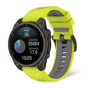 For Garmin Fenix 8 51mm/Epix Pro 51mm/Fenix 7X/Fenix 7X pro �o���h �V���R���� �����x���g YANMONGI �ʋC �_�炩�� �h�� �y�� �ϏՌ� �h�� �j�����p �H��s�v�i�~���g�O���[���j