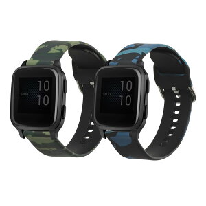 kwmobile 2x Garmin Venu Sq Music/Sq�Ή� �o���h - �����x���g �V���R���o���h �\�t�g TPU �ϋv�� - �J���t���[�W���f�U�C��