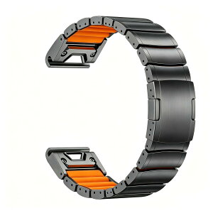 MaKTech �V���R�[�����C�i�[�t���`�^�j�E���o���h,QuickFit DLC�R�[�e�B���O�y�ʃ��^���u���X���b�g�X�g���b�v,�A�[�`�^���ߋ�t��,for Garmin Fenix 8 47mm,fenix 7/7 Pro/6/6 Pro,Forerunner 955/965 (22mm,�O���[/