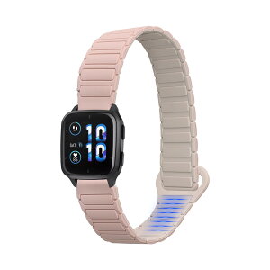 kwmobile �����o���h Garmin Venu Sq 2 Music/Sq 2 / Vivoactive 6 / Vivoactive 5�Ή� �x���g - �V���R���o���h �}�O�l�b�g �\�t�g �ϋv�� �A���e�B�[�N�s���N/�x�[�W��
