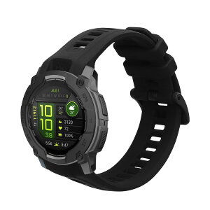 kwmobile �����x���g Garmin Instinct 3 45mm�Ή� �o���h - �V���R���o���h �\�t�g TPU �ϋv�� ���F