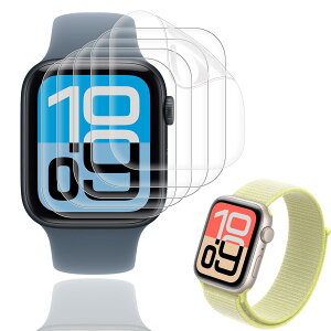 �Ή� Apple Watch SE 3 44mm �t�B���� �A�b�v���E�H�b�` SE 3 44mm �ی�t�B���� 24���Ԏ����C���Z�p �C�A�[��