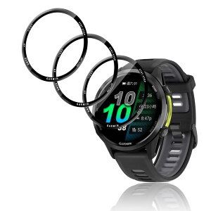 Nutmeg�y3���Z�b�g�zFor GARMIN(�K�[�~��) Forerunner 970/570 47mm �p �t�B�� PET������ Forerunner 970/570 �ی�t�B���� �����ߗ� �����^ �S�ʕی� �ϏՌ� �_�炩�� �����x�^�b�` ��U�h�~ �����z�� �C�A�Ȃ�