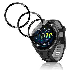 Nutmeg�y3���Z�b�g�zFor GARMIN(�K�[�~��) Forerunner 965 �p �t�B���� PET������ Forerunner 965 �ی�t�B���� �����ߗ� �����^ �S�ʕی� �ϏՌ� �_�炩�� �����x�^�b�` ��U�h�~ �����z�� �C�A�Ȃ� �ȒP�\