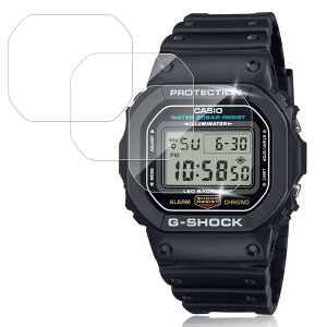 Nutmeg�y3���Z�b�g�z�r���v �W�[�V���b�N �Ή� �ی�t�B���� For G-SHOCK (DW-5600 GW-B5600 GW-5000 GB-5600B GMW-B5000 DW-5000 DW-B5) �p �t�B���� 9H�d�x �����ߗ� �����^ �S�ʕی� �ϏՌ� �����x�^�b�` ��U�h�~