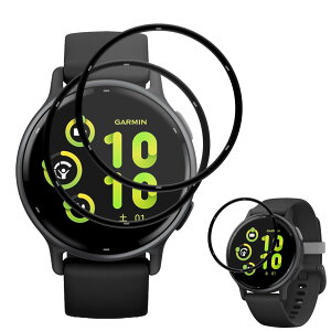 �Ή� Garmin VivoActive5 �t�B�����y3���Z�b�g�z �K�[�~�� vivoactive 5 �ی�t�B���� PET������ �Y�f�@�� 3D�Ȗ� �S�ʕی� �������� �L�Y�C���@�\ �����ߗ� �w��h�~ �C�A�[�� SNK3BMVIVO5
