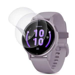 �y���˒ጸ�z2���Z�b�g FOR GARMIN vivoactive5 �p�ی�t�B���� �� TPU�f�� �ŋC�A�E�w��h�~ �S�ʕی�E�X�N���b�`�h�~ �Ή� �K�[�~�� vivoactive 5 �t�B�����y�A���`�O���A�t�B�����z