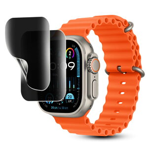 �y2���Z�b�g�z�Ή� Apple Watch Ultra 2 / Ultra 49mm �p �`�����h�~�t�B�����y�_�炩��TPU�f�� 24���Ԏ����C���Z�p�z�A�b�v���E�H�b�` Ultra2 / Ultra 49mm �Ή� �ی�K���X�t�B�����y�C���X�g�[���c�[��