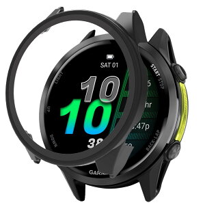 AiMaoo Garmin Forerunner 970 �Ή� �P�[�X �����K���X�t�B���� �ی� �J�o�[ �d���|��PC�f�� ��̉� �ϏՌ� ���h�~ �ϐF�h�~ �S�ʃJ�o�[ �S�ʕی� �X�}�[�g�E�H�b�` Garmin Forerunner 970 �p (�u���b�N)