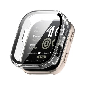AiMaoo Amazfit Bip 6 �Ή� �P�[�X �����K���X�t�B���� �ی� �J�o�[ �d���|��PC�f�� ��̉� �ϏՌ� ���h�~ �ϐF�h�~ �S�ʃJ�o�[ �S�ʕی� �X�}�[�g�E�H�b�` Amazfit Bip 6 �p (�N���A)