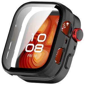 AiMaoo Huawei Watch Fit 4 Pro ��p �P�[�X �����K���X�t�B���� �ی� �J�o�[ �d���|��PC�f�� ��̉� �ϏՌ� ���h�~ �ϐF�h�~ �S�ʃJ�o�[ �S�ʕی� �X�}�[�g�E�H�b�` Huawei Watch Fit 4 Pro �Ή� (�u���b�N)
