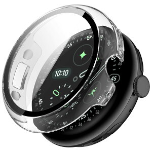 Google Pixel Watch5/4 41mm�p�P�[�X �[�d�\ �ی�K���X�t�B������̌^ �g�����X�y�A�����g 41mm