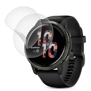 Garmin Venu 2 �ی�t�B���� �A���`�O���A �t�B���� �K�[�~�� Venu 2��p �ی�t�B���� ���˒ጸ �t�B���� �w��h�~ ���t���ȒP �X�N���b�`�h�~ �y2���Z�b�g�z