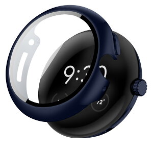 TEMEDO �Ή� �s�N�Z���E�H�b�` �J�o�[ 41mm Google Pixel Watch 3 �P�[�X �K���X�t�B���� ��̌^ �����x�^�b�` �L�Y�h�~ PC�f�� �S�ʕی� ��d�\�� ���ϋv �����ߗ� ������(�u���[)