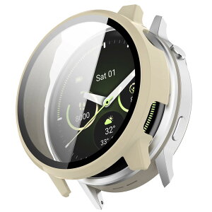YAODLE For GARMIN Venu 4 �J�o�[ 45mm �K�[�~�� Venu 4 45mm �P�[�X PC�f�� �J�o�[ �K���X�t�B������̌^ �S�ʕی� ��d�\�� �h�o ���{���Ɏq�� �L�Y�h�~ �y�ʁi�A�C�{���[�z���C�g�j