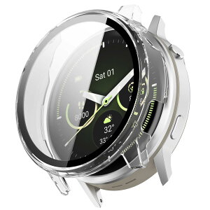 YAODLE For GARMIN Venu 4 �J�o�[ 45mm �K�[�~�� Venu 4 45mm �P�[�X PC�f�� �J�o�[ �K���X�t�B������̌^ �S�ʕی� ��d�\�� �h�o ���{���Ɏq�� �L�Y�h�~ �y�ʁi�N���A�j