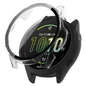 AiMaoo GARMIN(�K�[�~��) Forerunner 165/165 Music �Ή� �P�[�X �����K���X�t�B���� �ی� �J�o�[ �d���|��PC�f�� ��̉� �ϏՌ� ���h�~ �ϐF�h�~ �S�ʃJ�o�[ �S�ʕی� �X�}�[�g�E�H�b�` GARMIN(�K�[�~��) F