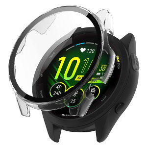 AiMaoo Garmin Forerunner 265S �Ή� �P�[�X �����K���X�t�B���� �ی� �J�o�[ �d���|��PC�f�� ��̉� �ϏՌ� ���h�~ �ϐF�h�~ �S�ʃJ�o�[ �S�ʕی� �X�}�[�g�E�H�b�` Garmin Forerunner 265S (�N���A)