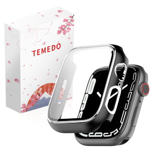 TEMEDO �Ή� �A�b�v���E�H�b�` �J�o�[ 44mm Apple Watch SE3/SE2/SE/6/5/4 �P�[�X ���b�L���H �K���X�t�B���� ��̌^ �����x�^�b�` �L�Y�h�~ PC�f�� �S�ʕی� ��d�\�� ���ϋv �����ߗ� ������(����̃u