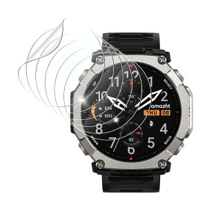 �y6���Z�b�g�zDEVEPLUS Amazfit T-Rex Ultra 2 �t�B���� �Ή� TPU�f�� ��ʕی�t�B���� �����x�^�b�` �����ߗ� �C�A�h�~ �w��h�~ ���h�~ �\��t���ȒP amazfit t-rex ultra 2 �ی�t�B����