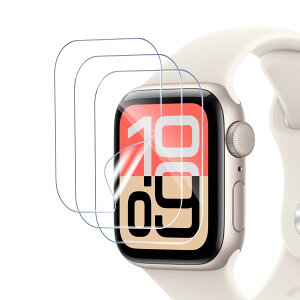 SijiRuge Apple Watch SE 3 / 2 / 1 �i40mm�j �Ή� �t�B�����i3������j �S�ʕی� TPU�f�� �\��t���ȒP