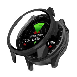 For GARMIN Approach S50 ��p�P�[�X�yHVUYAL�z��̌^ �����K���X �ی�J�o�[ �S�ʕی� �����K���X��� 9H�ی�t�B����+PC�J�o�[ �����ȒP �ϏՌ� �����ߗ� �w��h�~ (�u���b�N)