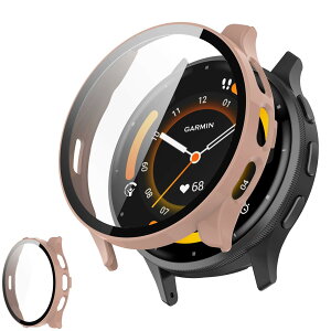 UIUIKA For Garmin Venu 3 �J�o�[ �K�[�~�� Venu 3 �ی�P�[�X �����K���X�t�B����&PC�t���[�� �����h�~ �Ռ��z�� �X�N���b�`�h�~ �h�o�h�� �w��h�~ �y�ʔ��^�݌v�i�u���b�N)