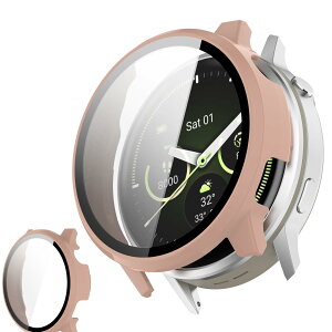 UIUIKA For Garmin Venu 4 41mm �J�o�[ �K�[�~�� Venu 4 41mm �ی�P�[�X �����K���X�t�B����&PC�t���[�� �����h�~ �Ռ��z�� �X�N���b�`�h�~ �h�o�h�� �w��h�~ �y�ʔ��^�݌v�i�u���b�N)