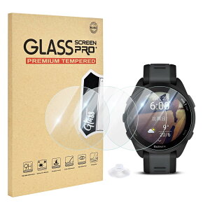 �y4���Z�b�g�zGarmin Forerunner 165/165 Music�p �K���X�t�B���� 9H�d�x �����h�~ �t���J�o�[ 2.5D�G�b�W �K�[�~�� Forerunner 165 / 165 Music �p�ی�t�B���� �����ߗ� �����x�^�b�` �N���A �t���ی�