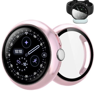 Yaodle For Pixel Watch 5/4 45mm �J�o�[ �����[�d�\ PC�f�� �S�ʕی� (���[�Y�S�[���h)