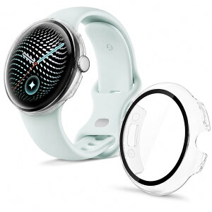 YCJDP �P�[�X Google Pixel Watch 5 45mm �p TPU �f�ވ�̌^ �K���X�t�B���� ���˒ጸ �w��ጸ �S�ʕی� �ώw�� ������ �����ߗ� �N���A