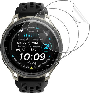 Gosento For Amazfit Cheetah 2 Pro �t�B���� �S�ʕی�t�B���� �y3������z��K���X �����ߗ� �ϏՌ� �h�w�� ���� TPU�ی�t�B���� �C�A�[���S�ʕی�