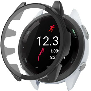 FINON for Garmin Forerunner 265s �p �P�[�X �K���X�t�B������̌^ �y�� �ȈՒE�� �V���v�� (�u���b�N)