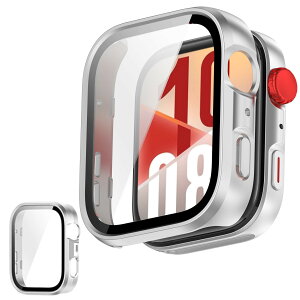 UIUIKA For HUAWEI WATCH FIT 4 Pro ��p�J�o�[ �t�@�[�E�F�C WATCH FIT 4 Pro �ی�P�[�X �Z�b�g �����K���X�t�B����+���ϏՌ�PC�t���[�� �����E�Ռ��E�X�N���b�`�h�~ ���˒ጸ �w��h�~ �y�ʃX�����݌v(
